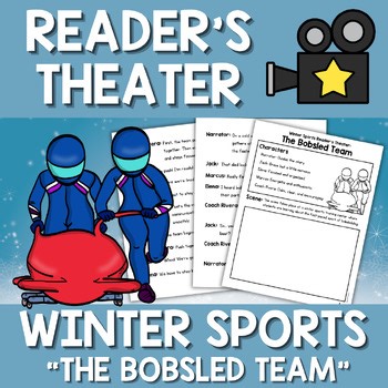 Bobsledding Reading Activity | Winter Sports Readers Theater Script Small Groups