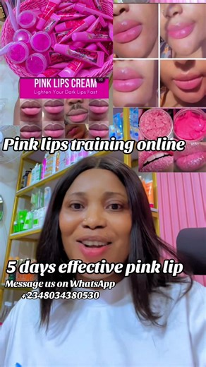 Effective pink lip cream that gets the job done. Message us on WhatsApp 2349040198408. #pink #pinklips #pinklipstick #pinklipgloss #skincare