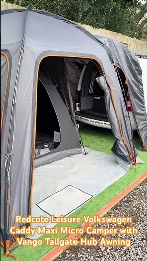 Redcote Leisure Volkswagen Caddy Maxi Micro Camper with Vango Tailgate Hub awning #vango #vw #caddy