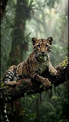 The Ghost of the Jungle – Clouded Leopard in Action 🌿🐆