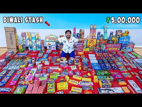 Biggest Diwali Stash 2025 - सबसे बड़े और नये पटाखें | Worth ₹ 5 Lakhs