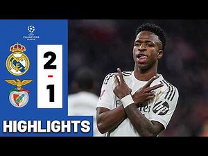 VINICIUS JR! Real Madrid vs Benfica 1-1 HIGHLIGHTS & All GOAL Champions League 25/26