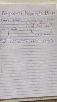 Quick Synthetic Division