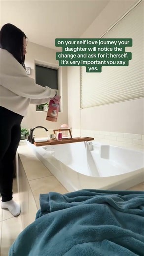 making a little diy self care bath for my daughter