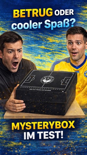 1.FC Willy Wacker Hechtsheim on Instagram: "🚫 Scam oder Überraschung? ⚽️ #mystery #mysterybox #unboxing #trending #trend #mysterytrikot #fussball #bundesliga #football #trikot #fussballtrikot"