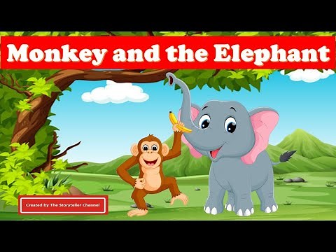 Monkey and the Elephant | Moral Stories | Spoken English | Life Lesson | English Stories for Kids