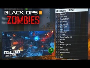 WORLD'S FIRST: 18 PLAYERS IN BLACK OPS 3 ZOMBIES! (not clickbait)