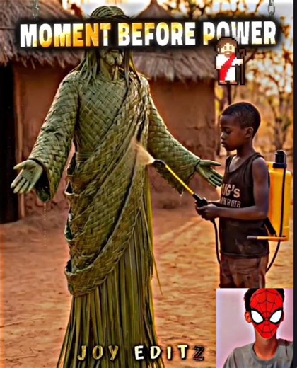 “This poor child made a statue of Jesus.” ✝️🤞