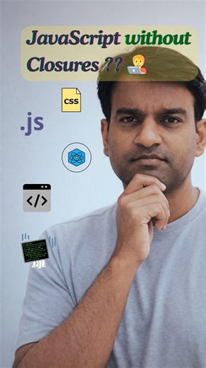 Ashish Tiwari on Instagram: "Without closures, React’s useState and asynchronous callbacks would essentially break. Closures are the “glue” that allows a function to remember data even after its parent has finished executing. Because of closures, the setter function (e.g., setCount) “remembers” exactly which state variable it is linked to, even minutes after the initial render. #Javascript #reactjs"