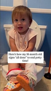 🔥Here’s how I use sign language while potty training my babies with elimination communication:1.