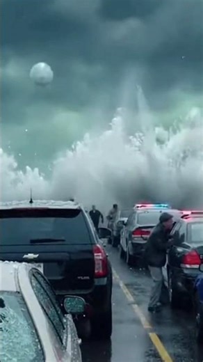 “Giant Ice Hailstorm Over Washington D.C. — Intense POV Storm Simulation!”