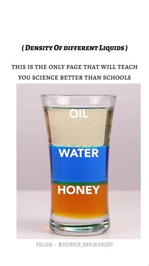 Science ~ on Instagram: "Density is a characteristic physical property of a liquid, defined as its mass per unit volume (\(\rho =\text{mass}/\text{volume}\)). It determines how closely the molecules are packed together and dictates whether a liquid will float or sink when layered with another substance. Key Characteristics and Factors The density of liquids is relatively constant compared to gases, as liquids are nearly incompressible under normal pressures. Molecular Makeup: Different liquids h