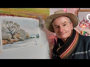 Colinsteedart. Watercolour tutorial. Winter Trees and Snow.