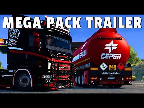 ETS2 1.45 MEGA MOD PACK TRAILER MOD
