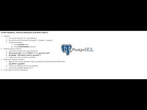 8- Create a new database, schema, tablespace (دردشة بالعربي)