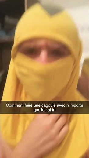 Comment faire une cagoule avec juste un t-shirt