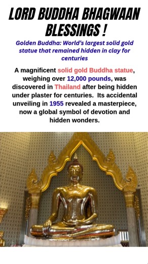 Golden Buddha,World’s largest solid gold statue,remained hidden in clay for centuries | #shorts|
