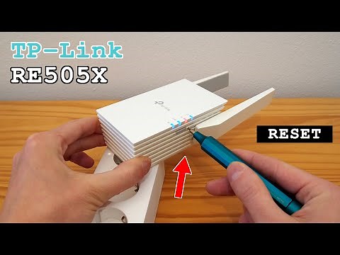 TP-Link RE505X Wi-Fi 6 extender dual band • Factory reset