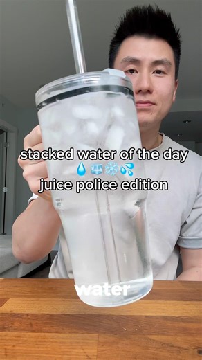 💧🧊❄️💦stacked water of the day for the JUICE POLICE 🧃🚓 #hydration #wateroftheday #loadedwater