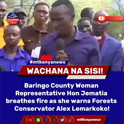 Baringo County Woman Representative Warns Forests Conservator