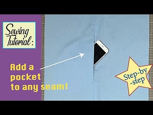 How to sew an inseam pocket? Add pockets to any dress!