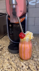 This Strawberry Caramel Shake🍓? So thick, so GOOD, I’m officially obsessed! Made it in my @ninjakitchen slushie and babyyy… it’s a game changer. Consider this your sign to get you one! #LetsGetCravin #shake #milkshake #strawberry #sweets #dessert #delicious #instafood #yummy #ninjakitchen #explorer #photoftheday #food #instagood | Raven Hall