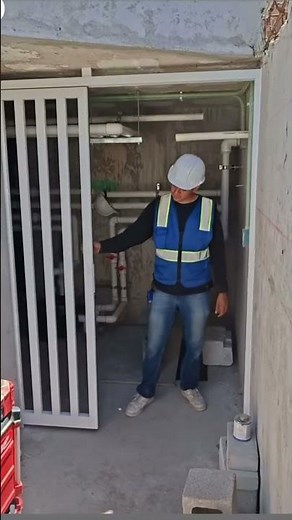 Instalación de puerta pesada corrediza👷🏼‍♂️#vidrioyaluminioramos