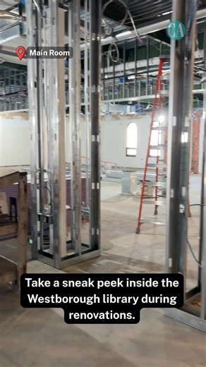 Westborough’s $12 million library renovation is on-schedule and within-budget, according to Library Director Kate Coraccio. Here's an early look inside. Read more: https://www.communityadvocate.com/news/westborough-s-12-million-library-renovation-going-according-to-plan/article_a5e08391-fcba-482b-ad01-a6e75c05f6d8.html | Community Advocate Newspaper