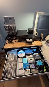 8.4K views · 22 comments | Do you like my night stand setup? Sony DVD/CD player + Sony HiFi headphone DAC amp with optical connection + Sennheiser HD800￼ + Husky Toolchest. #hifi #sony #Sennheiser | Tools. Electro. DIY | Facebook