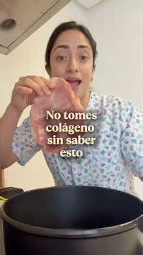 No tomes colágeno sin hacer esto.