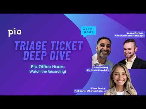 Automating Ticket Triage for MSPs | Office Hours Deep Dive with Pia