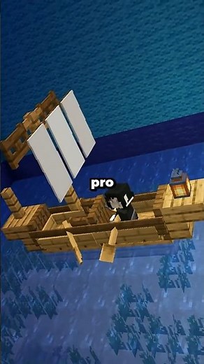 Beautiful boat in Minecraft