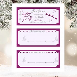 Editable Christmas Coupon Book Template - Personalized Gift (digital Download) - Etsy Canada