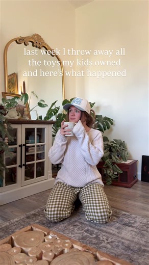 Here’s the story: I was frustrated with the mess. I was frustrated with them dumping 37 buckets of toys every day and not even playing with most of it. I was scrolling after bed time one day and came across a video where I saw another mom do this. Before you get your panties in a wad I didn’t actually throw their toys away. I would never do that without asking them first 🥲 I sat them down and explained how the mess was overwhelming everyone (I promise you it was overwhelming them as well or I w