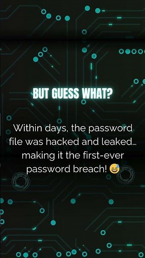 The First Computer Password 1960s 🔑