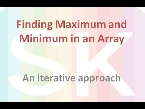 Analysis of Algorithm to find Maximum and Minimum element from an Array-Part -1