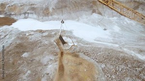 Exploring dragline excavator operations at a titanium dioxide mining site captured by FPV drone