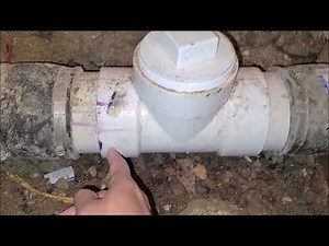 How to install a sewage cleanout