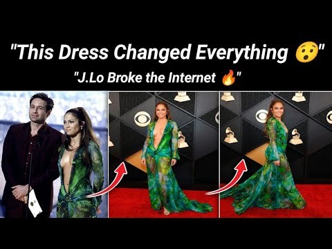 Jennifer Lopez's Iconic Versace Grammy Dress That Changed Fashion Forever 🔥😍