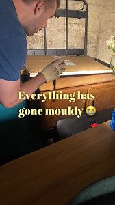 29K views · 254 reactions | This was not a fun task ‍♀️ We knew this garage was a bit leaky and had the potential for stuff to go mouldy but not this quickly!! Hopefully our stuff is now safe upstairs but now winter has hit and we have no heating. Who knows  If you have any tips on how to keep this at bay, please let us know in the comments!! Lots of love, Meg xx #homerenovation #houserenovation #mold #mouldy #furniture #mouldyfurniture | Kings Croft Home | Facebook