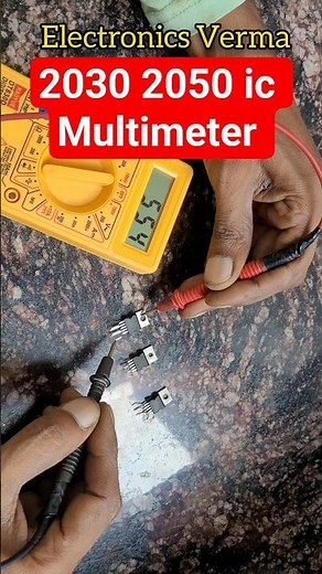 Tda2030 Tda2050 IC Multimeter Test | Electronics Verma
