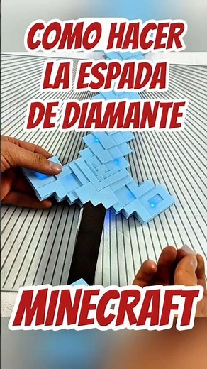 Como hacer LA ESPADA DE DIAMANTE 1.8 #minecraft #steve #EspadaDeDiamante #2025 #shorts