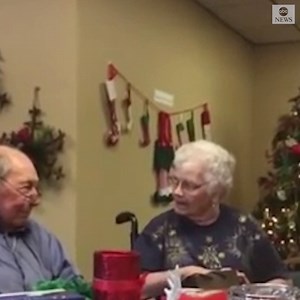 SPEECHLESS: A man surprises his wife of 67 years with a new diamond ring for Christmas, after she lost her wedding rings at the nursing home where they live. https://abcn.ws/2F1n7GE | ABC News