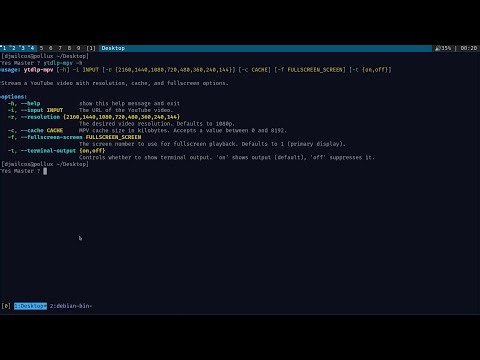 ytdlp-mpv python script that pipes audio and video streams with ffmpeg into mpv