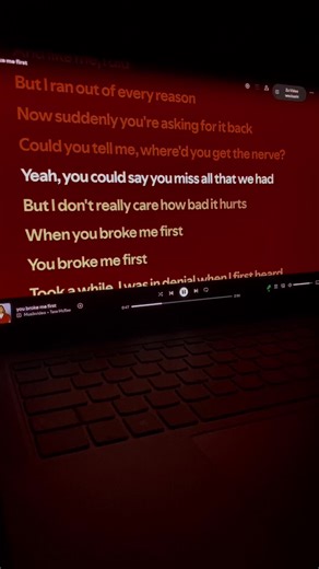 you broke me first- #lyricsvideo #song #brokenheart #viral