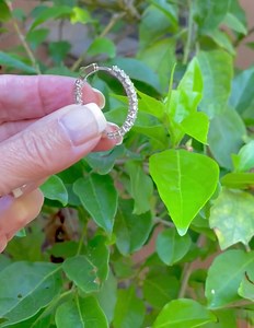 Medium Large Silver Diamond Hoop Earrings, Big Cubic Zirconia Hoops, Large Inside Outside Diamond Hoops, White Gold Diamond Earrings, CZ - Etsy
