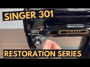 How to thread, wind the bobbin, set the stroke and sew on a Singer 301: Restoration Series Part 27