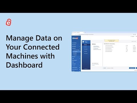 How to Manage Data on Your Connected Machines with Dashboard | IDrive Web Application
