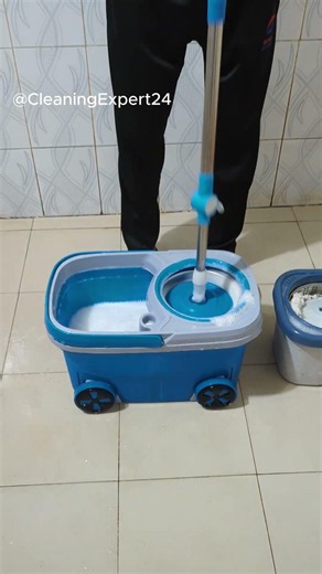 Cleaning ASMR 💖 Supper Spin Mop 💖Easy Floor cleaning #floor #mop #shorts #camera 9