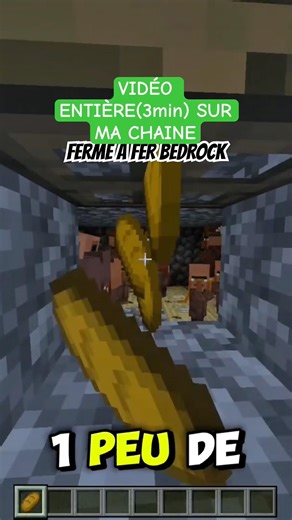 FERME A FER BEDROCK 100% #minecraft #fermeafer #tutominecraft #bedrock #java